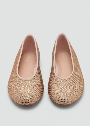 MANGO KIDS Ballet Flats 'Aila' in Gold