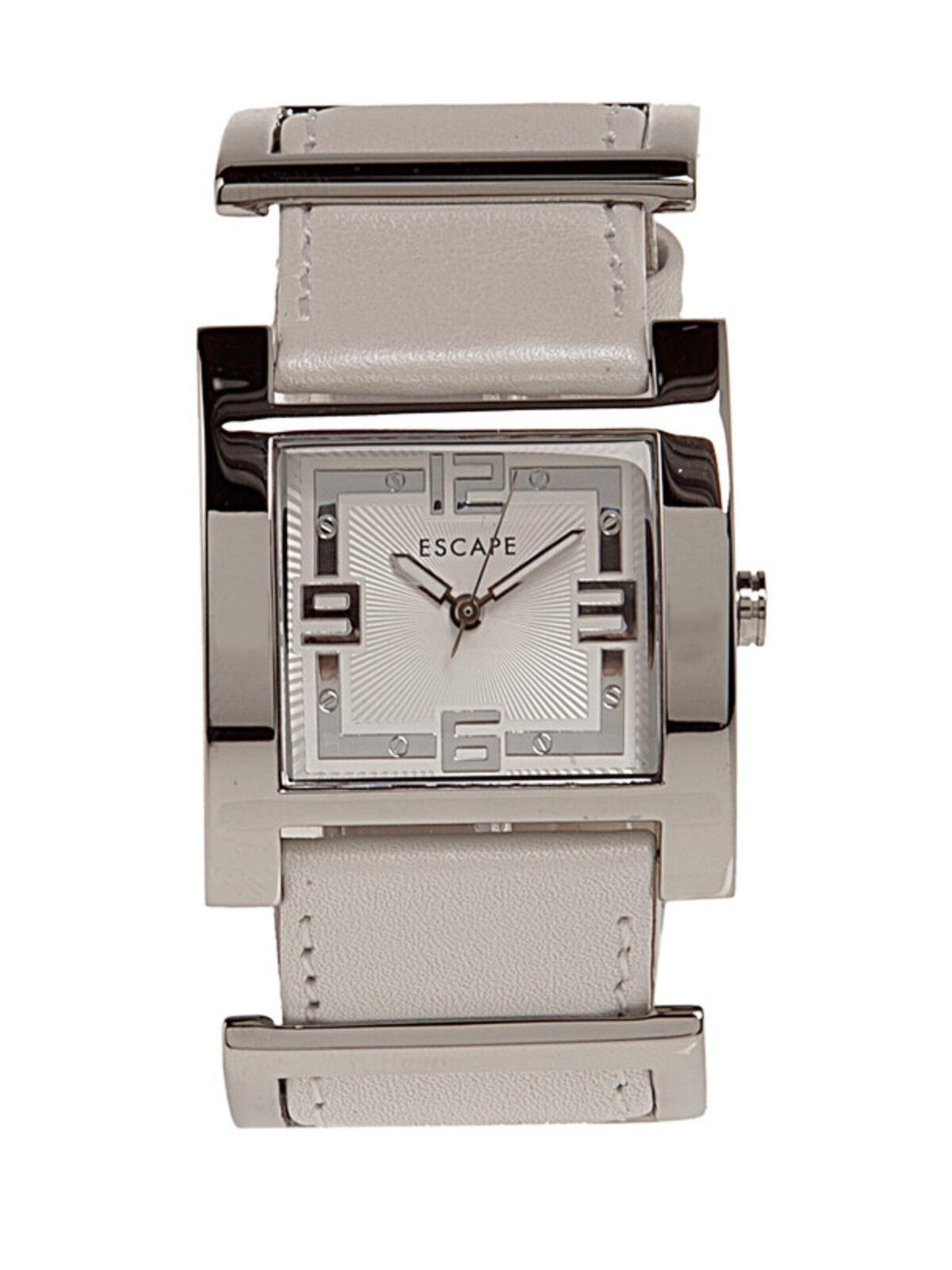 Orologio analogico di Escape in bianco: frontale