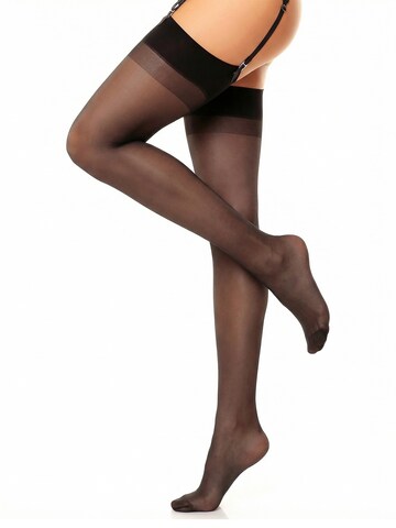 GLAMORY Halterlose Strümpfe 'Perfect 20 Strapsstrümpfe'‌‌‌‌ in Schwarz: Vorderseite