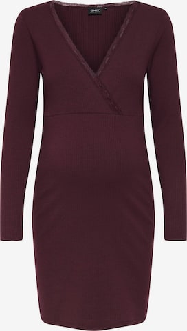 Only Maternity - Vestido en rojo: frente