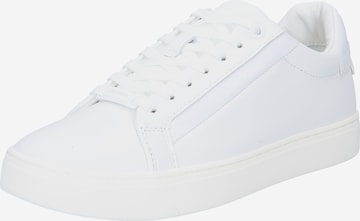 Baskets basses Calvin Klein en blanc : devant