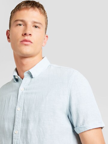 GARCIA Regular fit Button Up Shirt in Blue