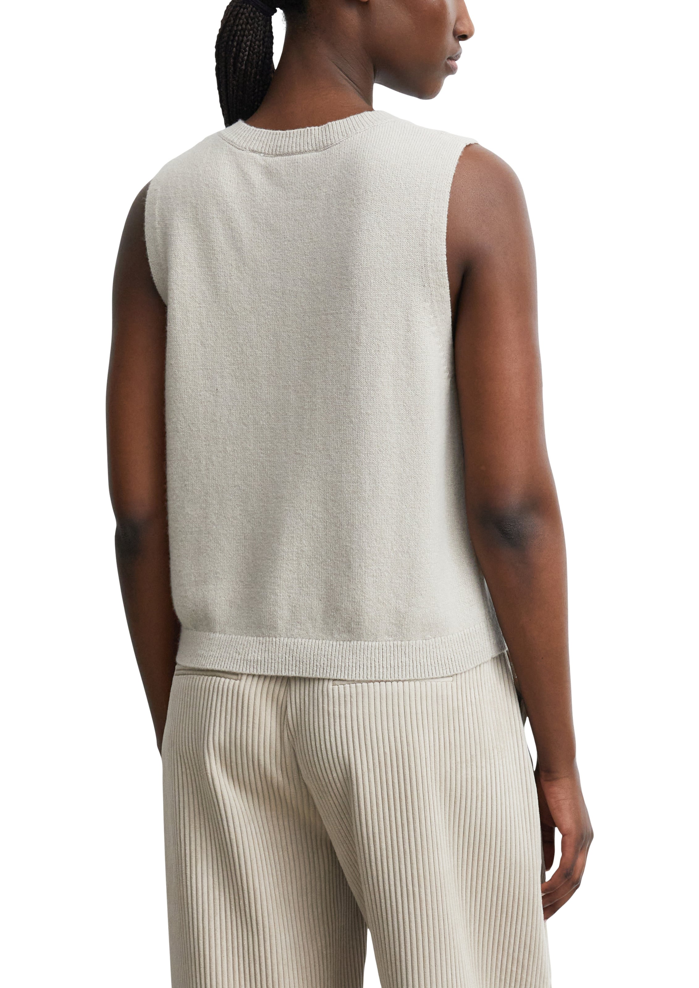 COMMA Vest in Beige: back
