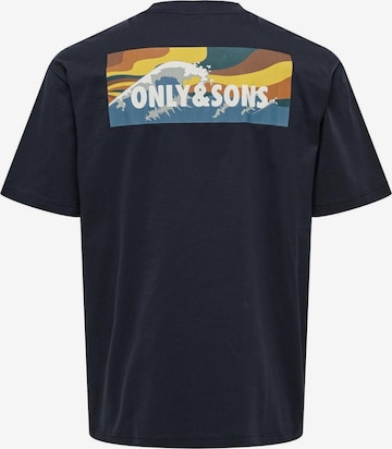 Only & Sons T-shirt 'KEITH' i blå
