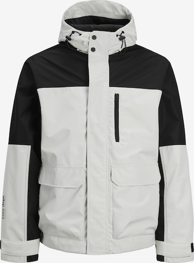 JACK & JONES Toiminnallinen takki 'Hike' värissä musta / valkoinen, Tuotenäkymä