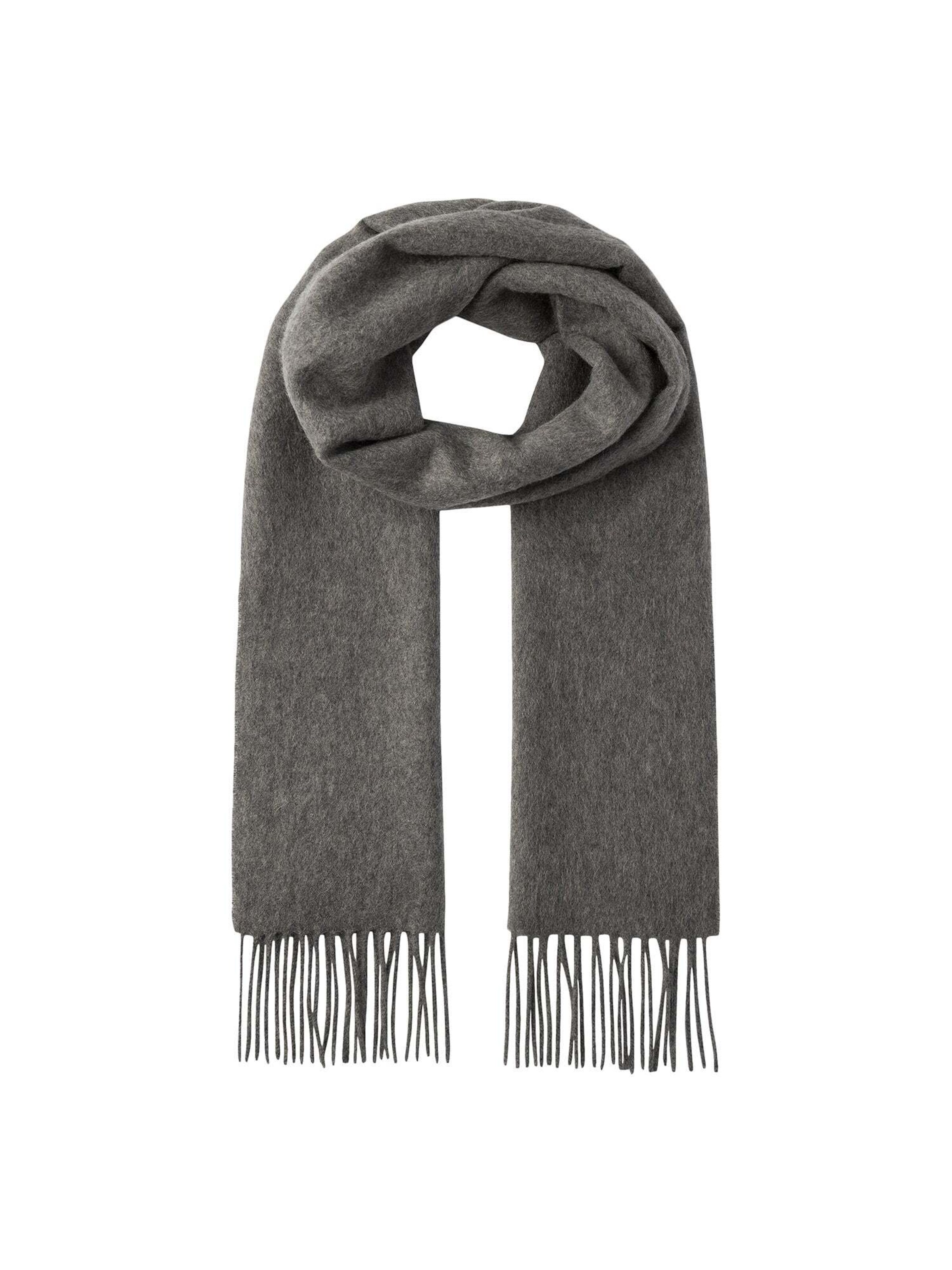 Hackett London Sjaal in Grijs: voorkant