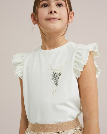 WE Fashion Tričko – bílá