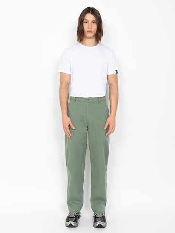 Regular Pantalon Schott NYC en vert : devant