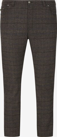 Loosefit Pantalon ' Baron Clarcs ' Charles Colby en marron : devant