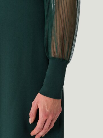 zero Kleid mit transparenten Ärmeln in Grün