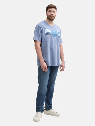 T-Shirt TOM TAILOR Men + en bleu