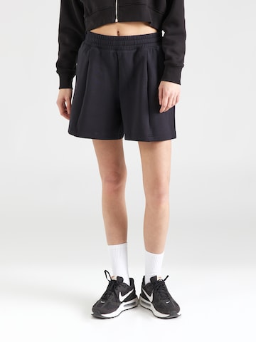 UNDER ARMOUR Loosefit Sportovní kalhoty 'Unstoppable' – černá: přední strana