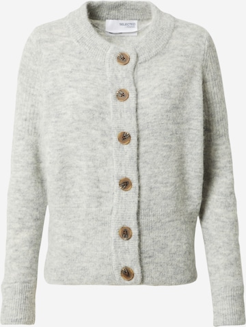 Cardigan SELECTED FEMME en gris : devant