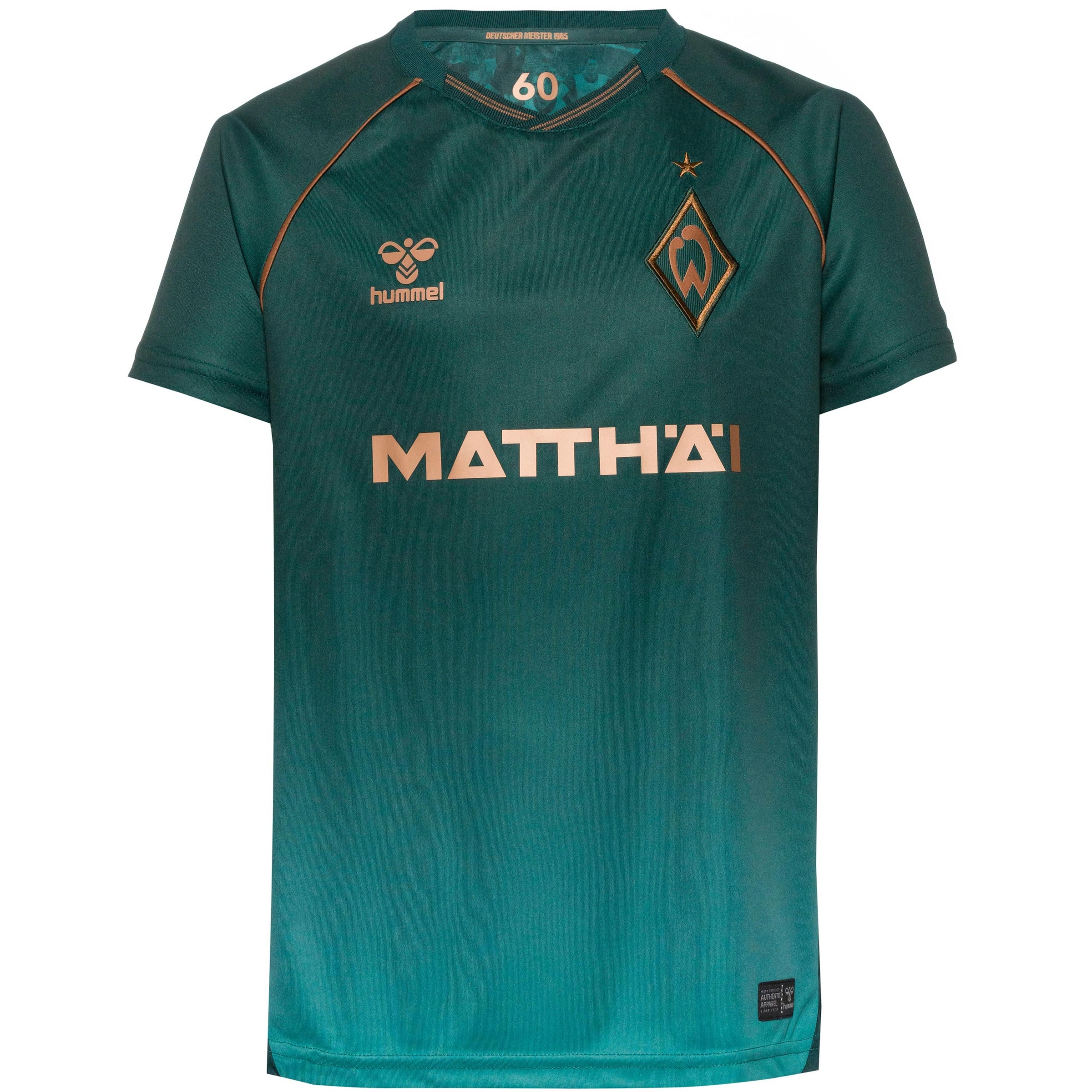 Hummel Funktionsskjorte 'SV Werder Bremen 2025/2026' i grøn: forside