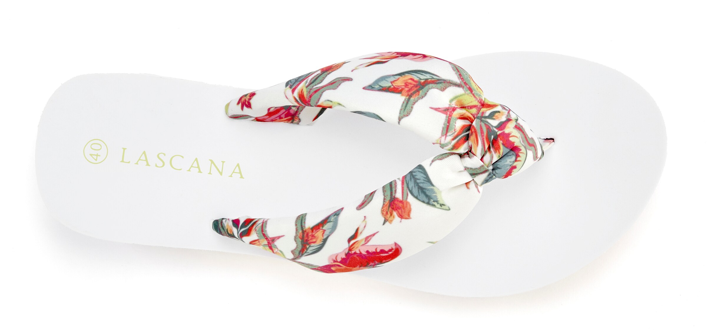 LASCANA Teenslipper in Wit