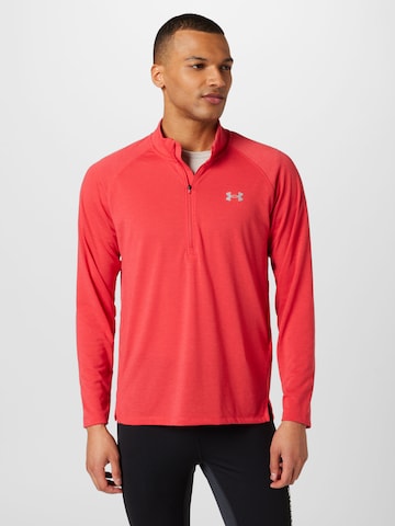 T-Shirt fonctionnel 'Streaker' UNDER ARMOUR en rouge : devant