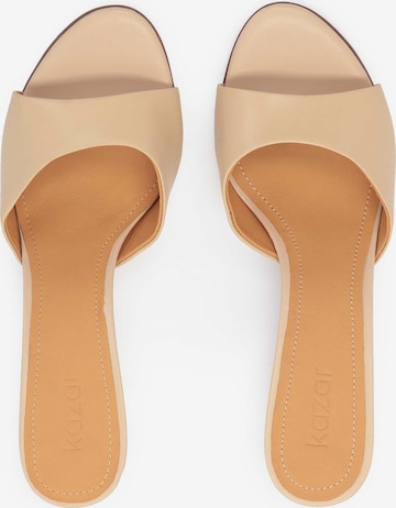 Kazar Mules in Beige