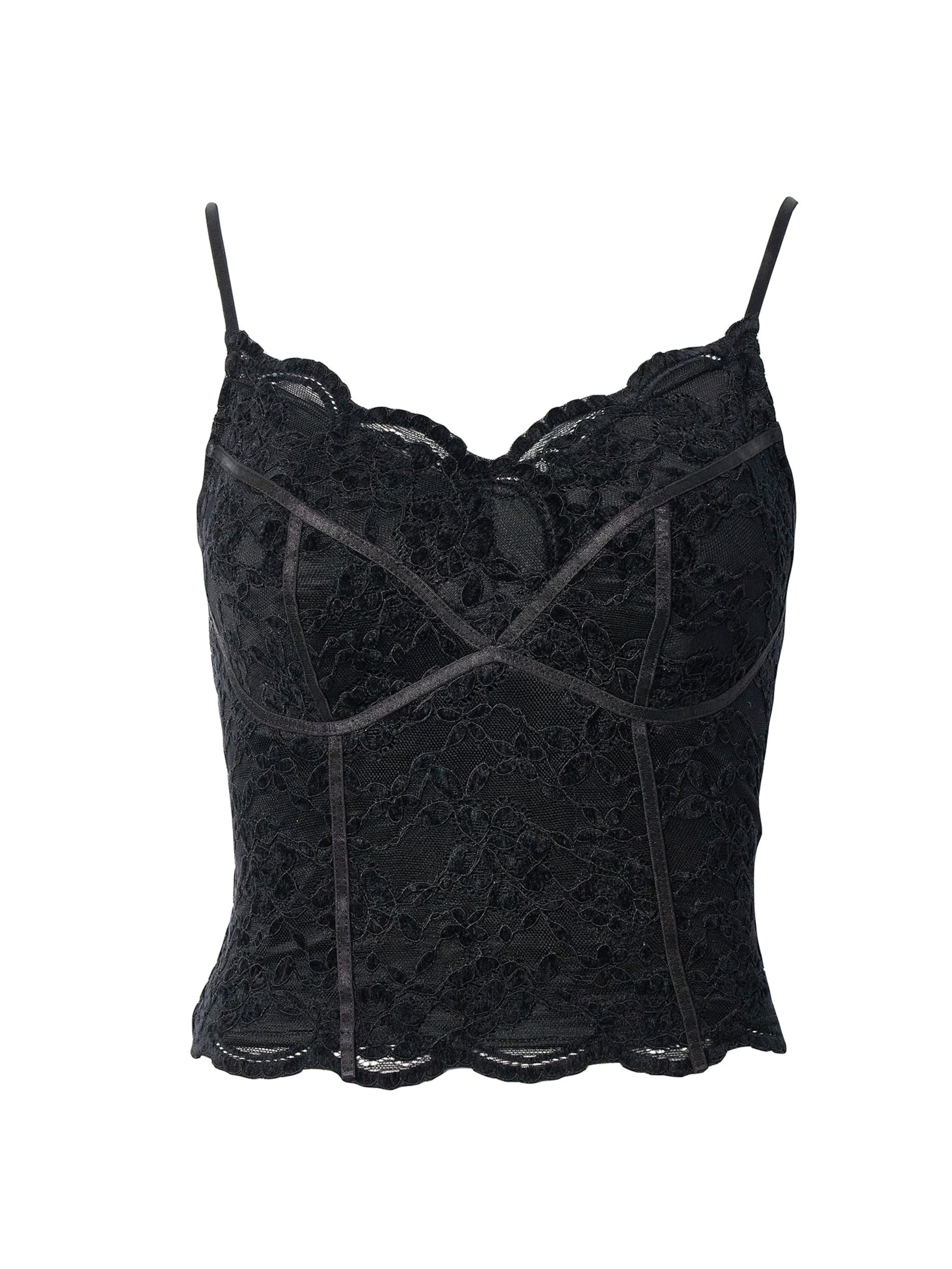 yoligex Top‌‌‌ in Schwarz: Vorderseite