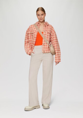 s.Oliver Wide leg Pantalon in Beige