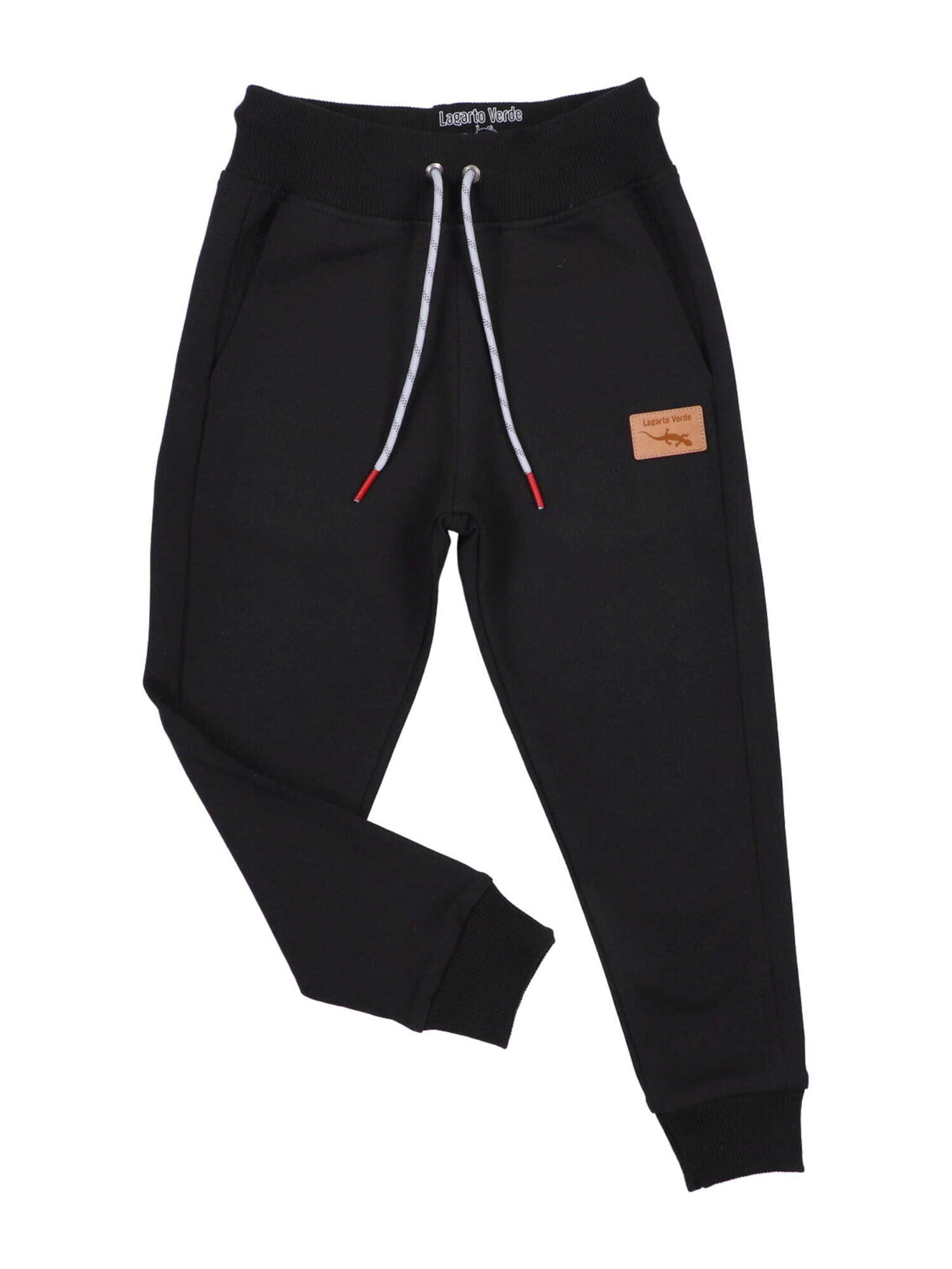 Lagarto Verde Tapered Broek 'Eidechse' in Zwart