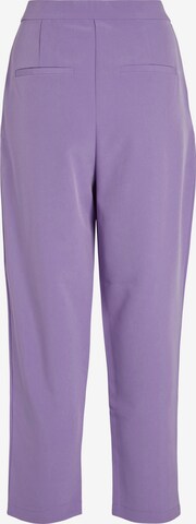 VILA Regular Pleat-front trousers 'ASHARA' in Purple