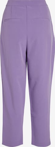 VILA Regular Pleat-Front Pants 'ASHARA' in Purple