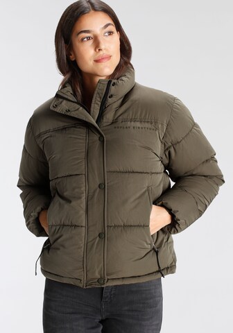 REPLAY Between-Season Jacket in Green: front