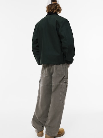 Pull&Bear Bootcut Cargo nadrágok - szürke