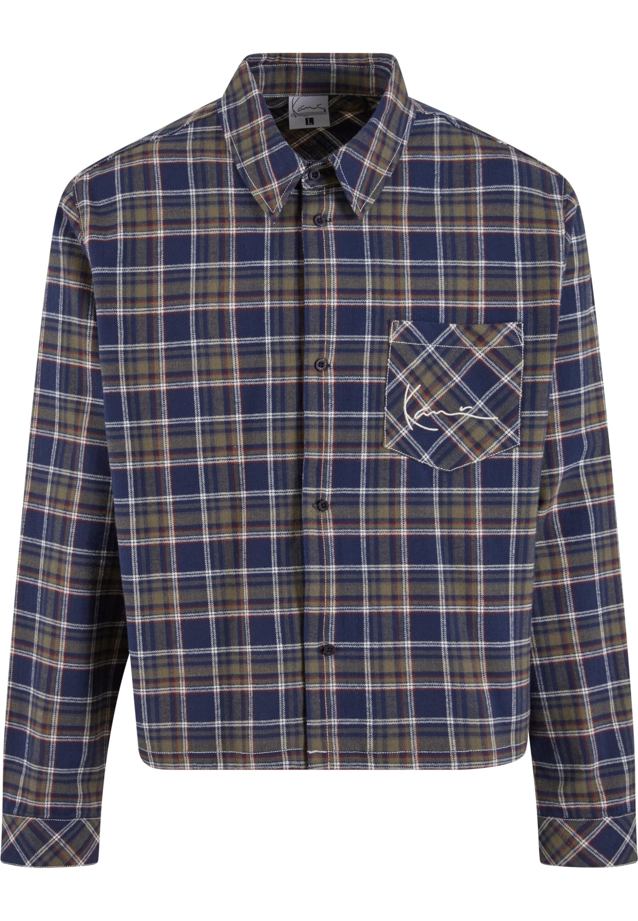 Karl Kani Regular fit Overhemd in Blauw: voorkant