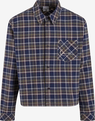 Coupe regular Chemise Karl Kani en bleu : devant
