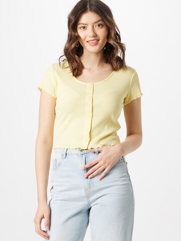 Urban Classics - Camisa em amarelo: frente