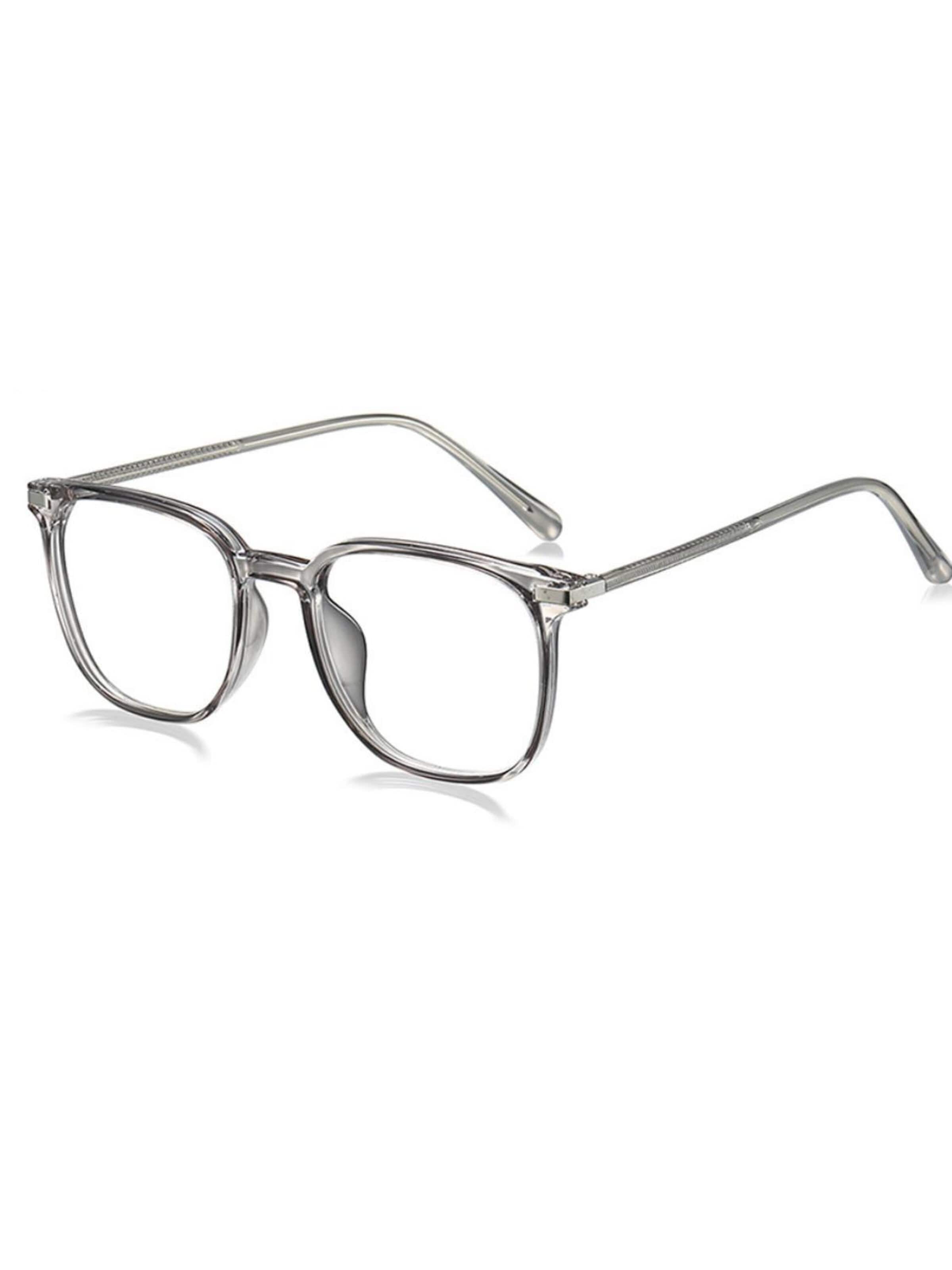 VEYREY Glasses 'Nerd Blue-Light-Brille Extrabeet' in Grey: front