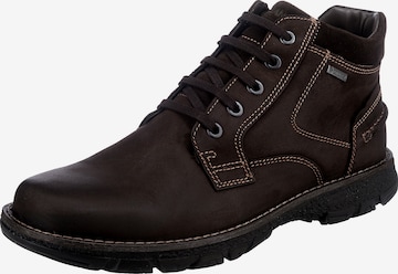 SALAMANDER Lace-Up Boots 'Benno' in Brown: front
