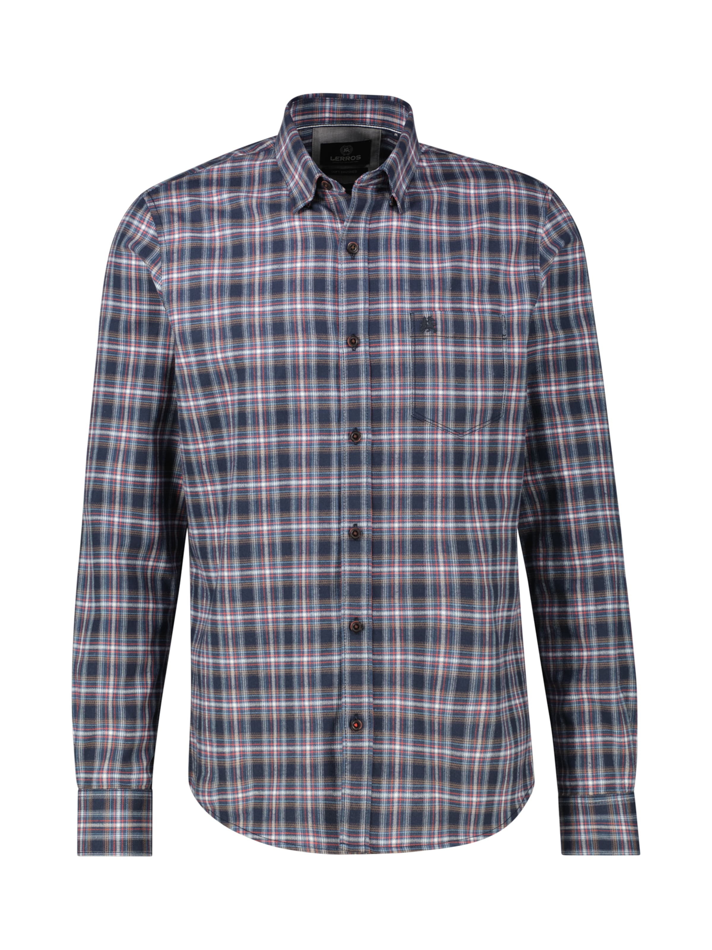 LERROS Button Up Shirt in Blue: front