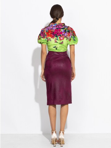 JIORO Bluse 'ACID GREEN LOGO'‌‌‌‌‌‌‌‌‌ in Grün