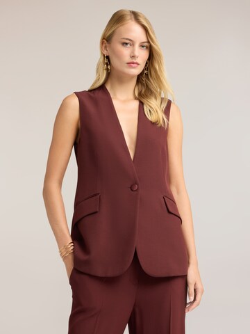 MOTIVI Gilet in Bruin