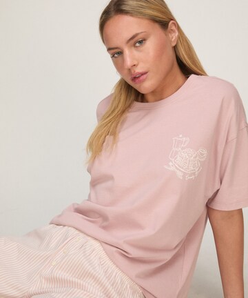 Hunkemöller Korte pyjama in Roze
