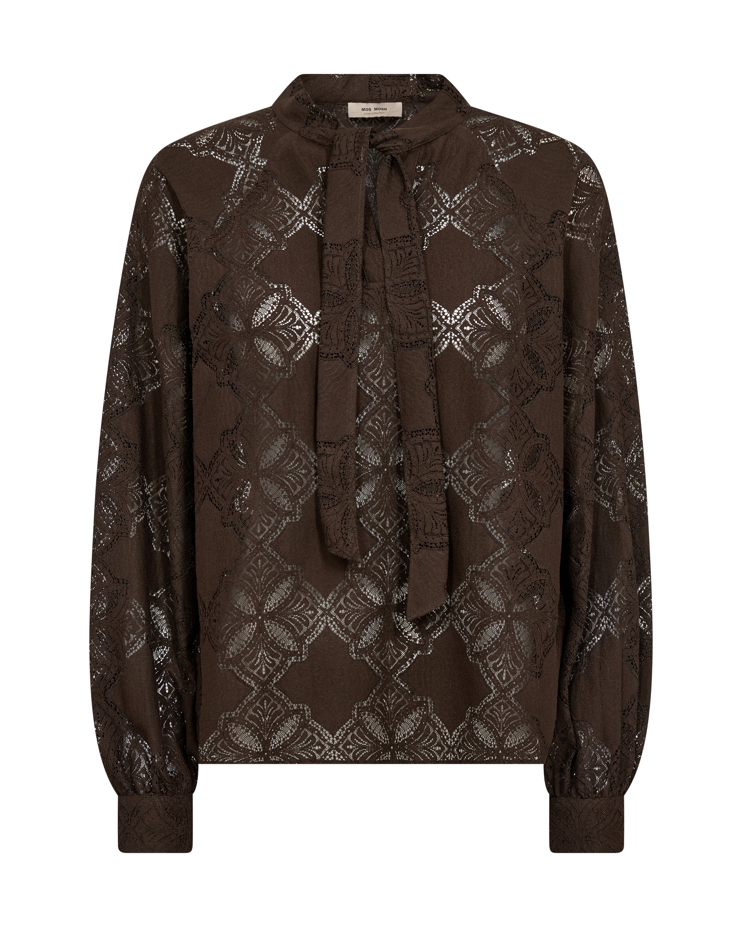 MOS MOSH Blouse 'Tamlyn' in Bruin: voorkant