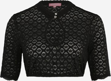 Blouse folklorique Krüger Madl en noir : devant