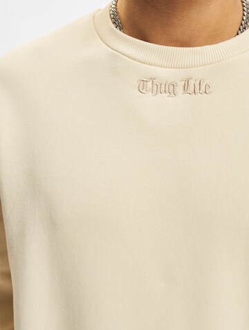 Sweat-shirt Thug Life en beige