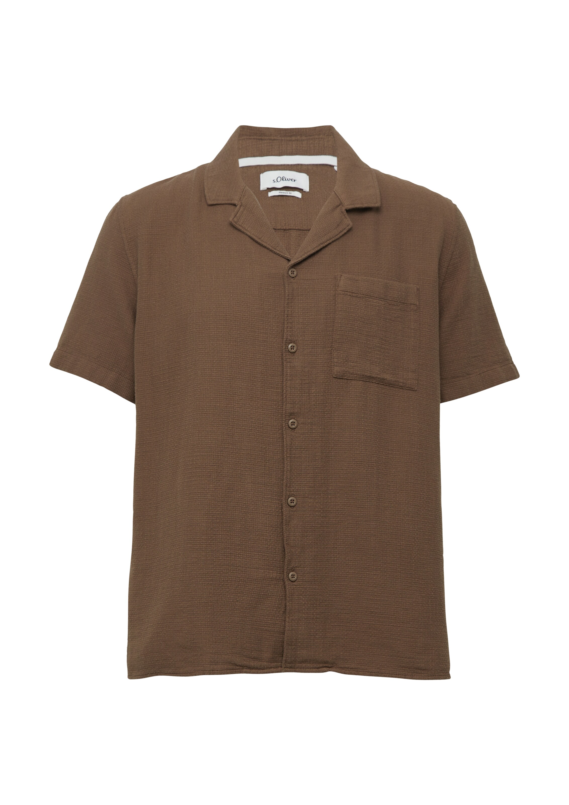 Fit confort Chemise s.Oliver en marron : devant