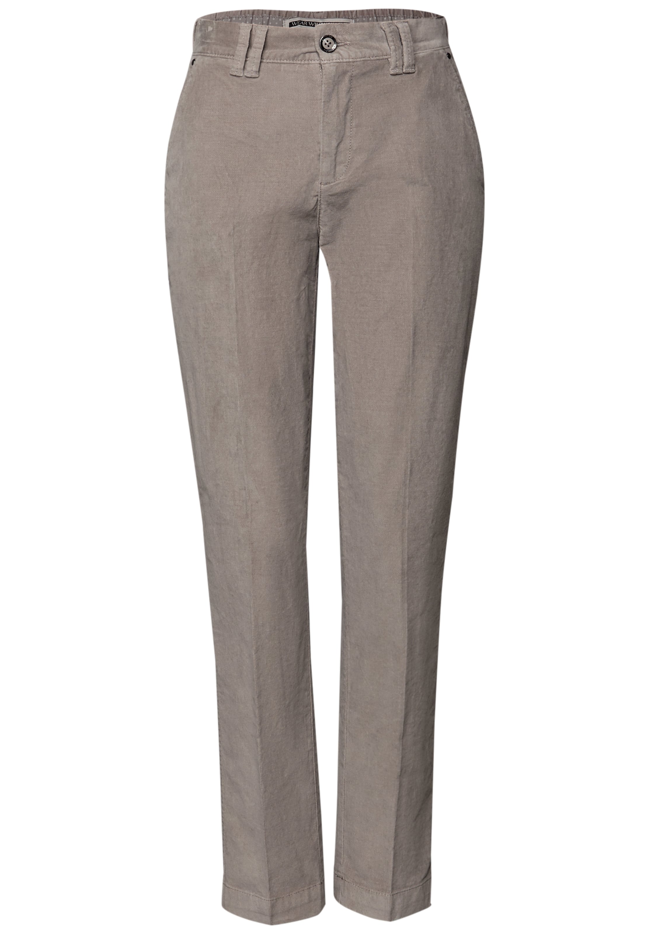 STREET ONE Regular Chino Pants in Grey: front