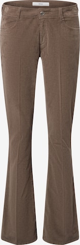 BRAX Trousers with creases 'Shakira' in Grey: front