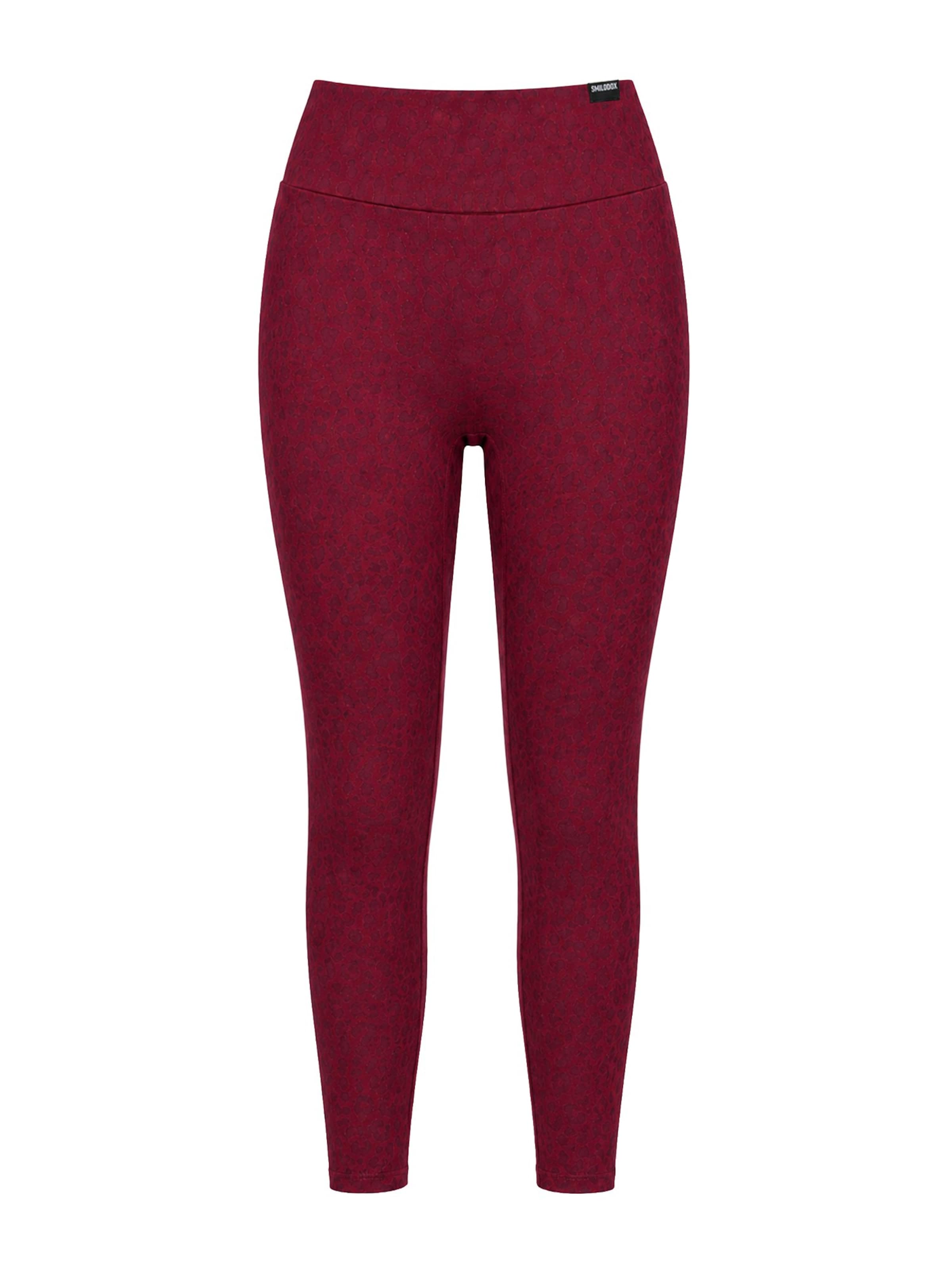 Leggings ' Velvara ' Smilodox en rouge : devant