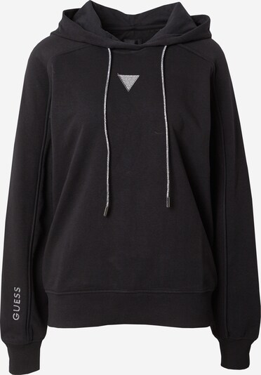 GUESS Sweatshirt i svart / silver, Produktvy
