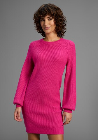 LAURA SCOTT Knitted dress in Pink: front