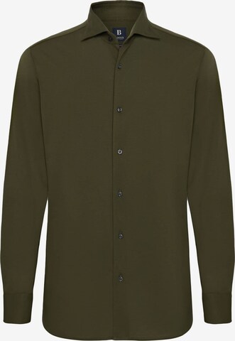 Coupe regular Chemise Boggi Milano en vert : devant