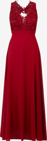 Kraimod - Vestido de noche en rojo: frente