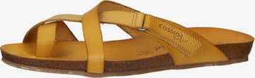 COSMOS COMFORT Mules in Yellow: front