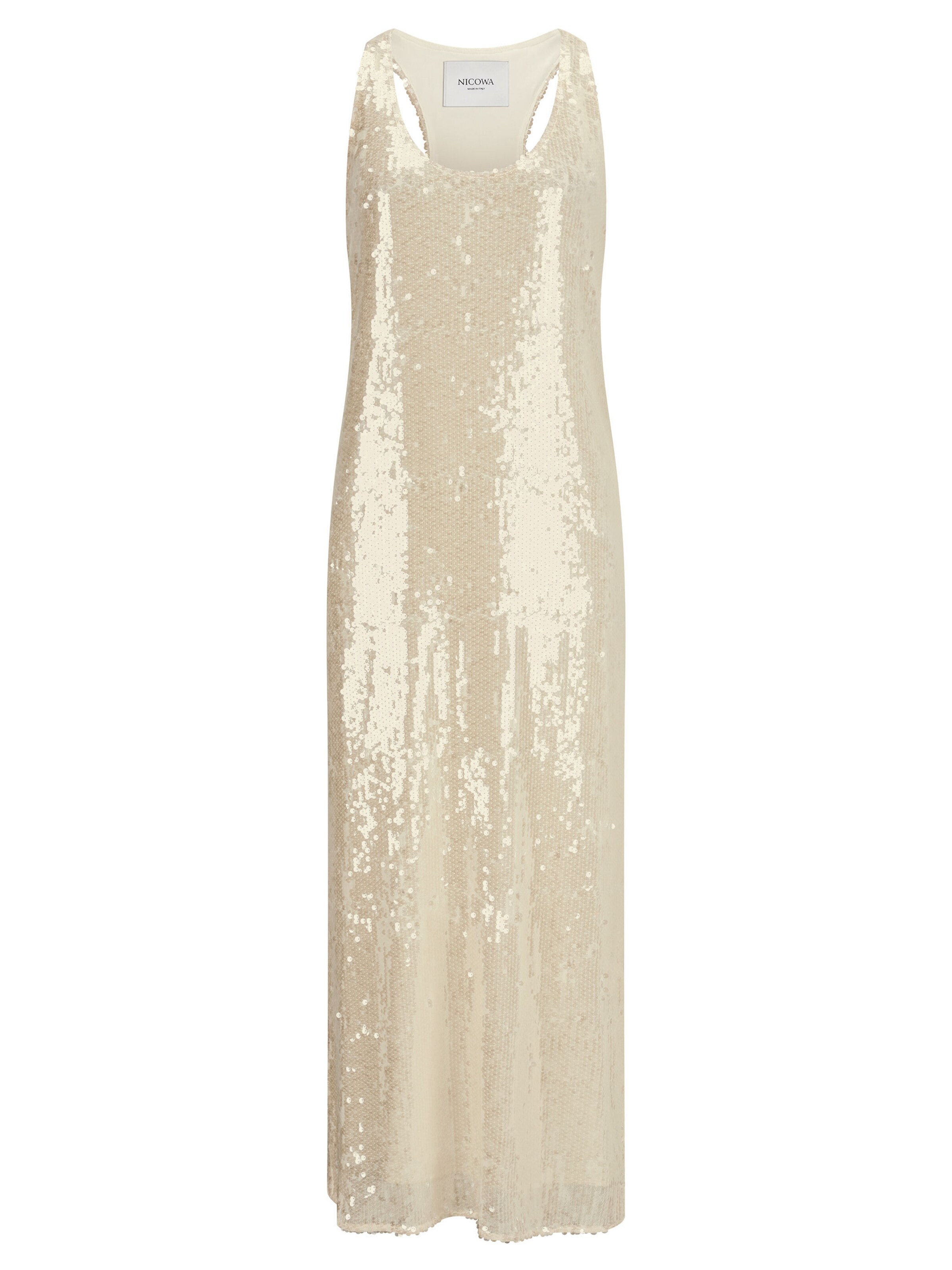 Robe de soirée Nicowa en blanc : devant